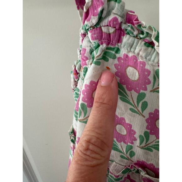 Mini Boden Twirly Pink Primrose Floral Tired Midi Dress 5-6 - Picture 4 of 6